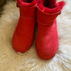 Ugg Suede Bailey Bootie w/Rhinestone Button